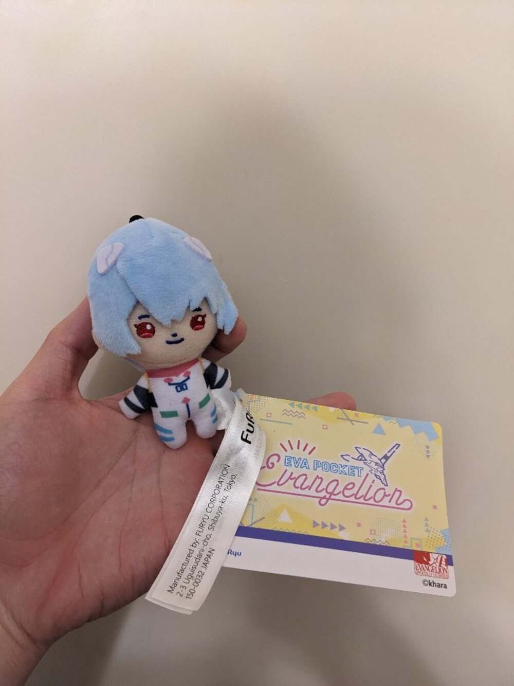 Rei Ayanami Mini Plush - EVA POCKET FuRyu Mini Plush Toy (New with tag)
